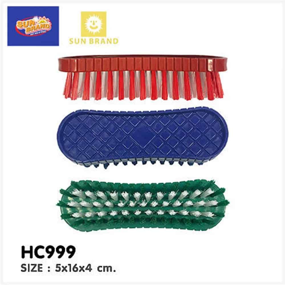 แปรงซักผ้าขนพลาสติกสองสี HC999