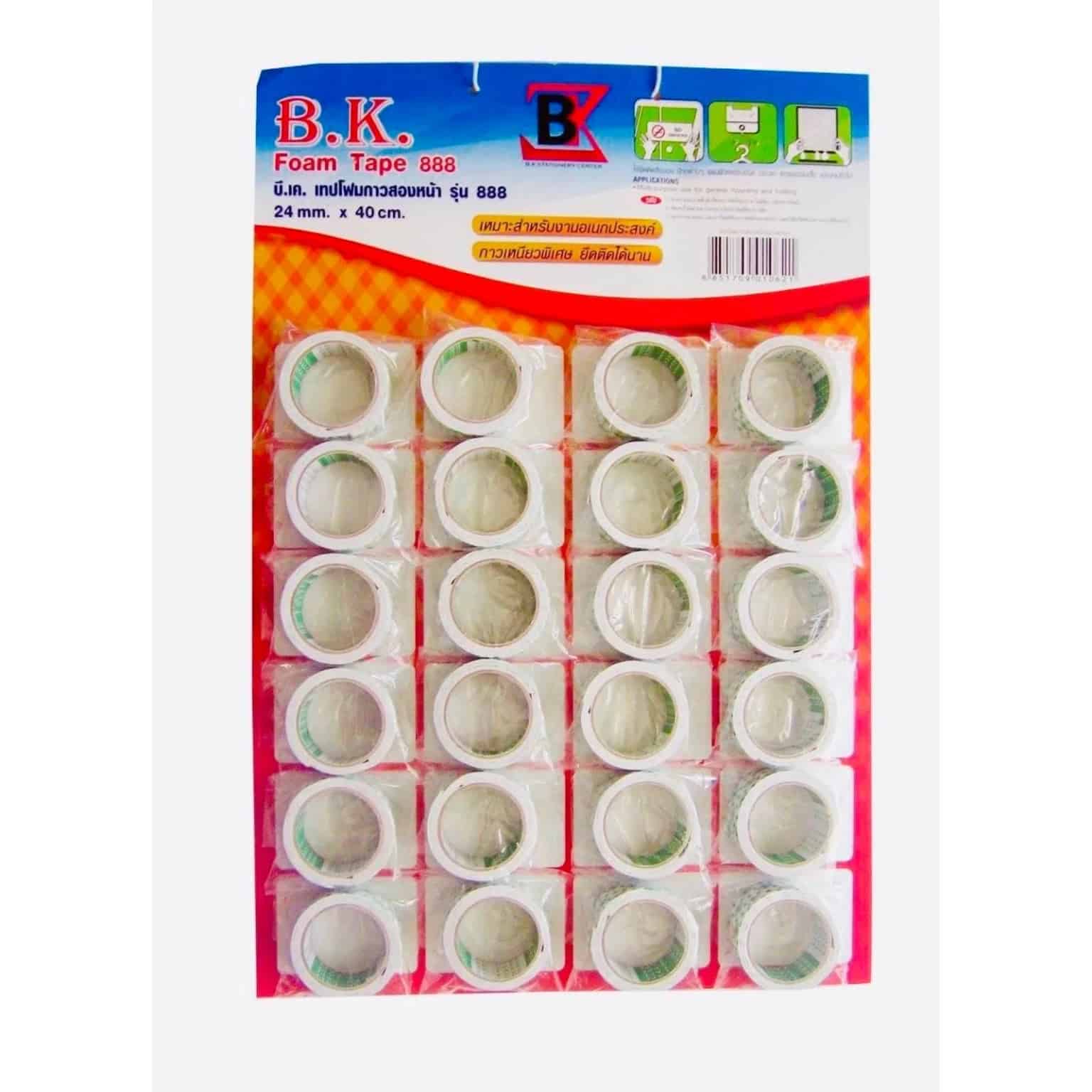 เทปโฟม รุ่น 888  แบบแผง 24mm.*40cm.  (1*24)