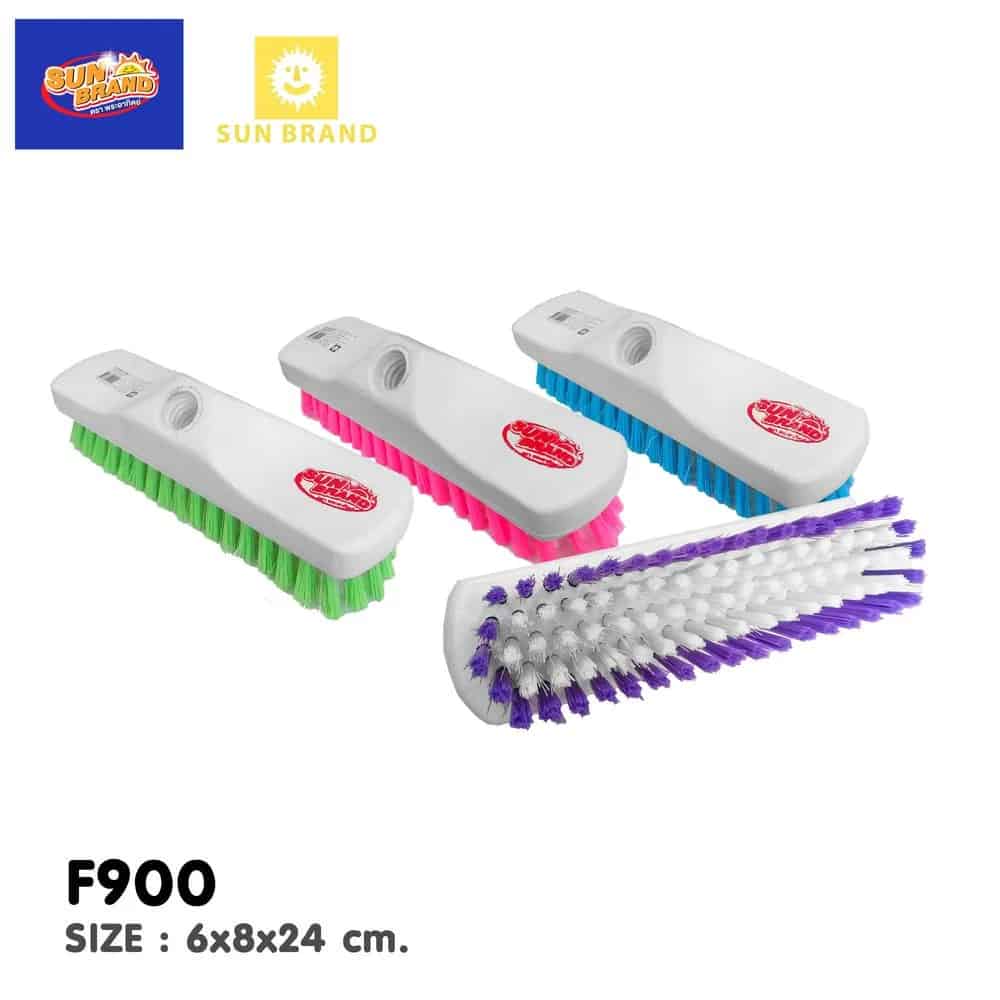 แปรงถูพื้นไฮยีนส์ขนสี (ไม่แถมด้าม) F900