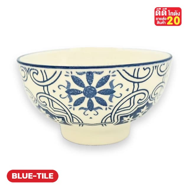 ลายกระเบื้องคราม (โมเสก) รหัสลาย BLUE-TILE