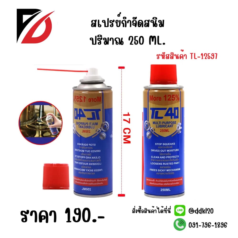 สเปรย์กำจัดสนิม 250ml. 1