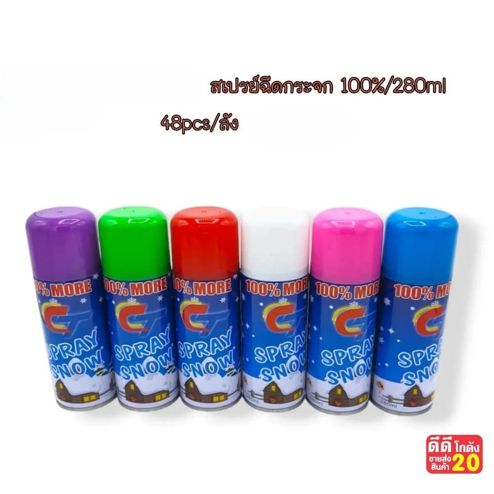 สเปรย์ฉีดปีใหม่ (กระจก) ขนาด 280 กรัม 1
